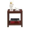 Side Table , 2-Tier Small Space End Table ,Modern Night Stand, Sofa table, Side Table with Storage Shelve