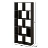 12-Cube Shelf Bookcase, Espresso