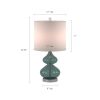 [Only support Drop Shipping Buyer] Ellipse Curved Glass Table Lamp; Set of 2