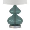 [Only support Drop Shipping Buyer] Ellipse Curved Glass Table Lamp; Set of 2