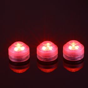 Led Waterproof Candle Lights Glow For Holiday Decorations With Diamond Twist (Option: Red-1PCS)